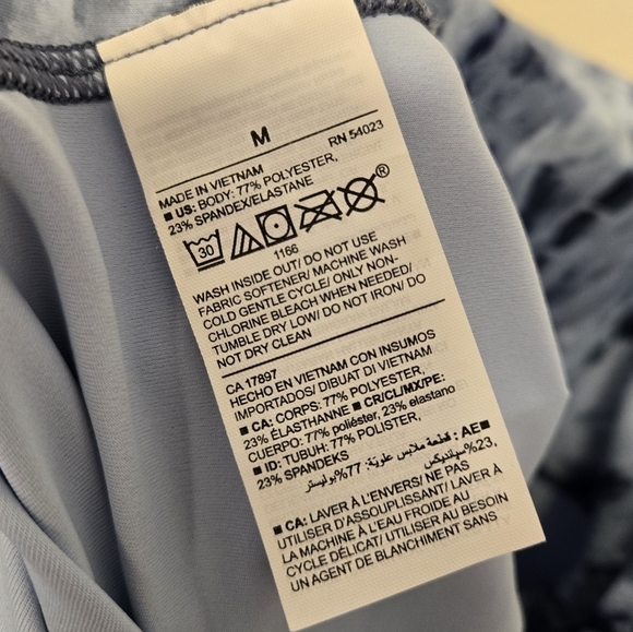 Old Navy Powersoft High rise jogger Leggings Navy tonal tie dye M - Picture 6 of 11